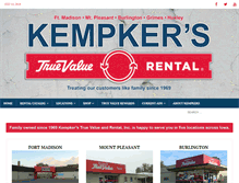 Tablet Screenshot of kempkerstruevalue.com